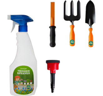 TrustBasket 5 Pcs Durable Earth Angles Multi-Purpose Plant Care/Garden Tool kit for Home Garden