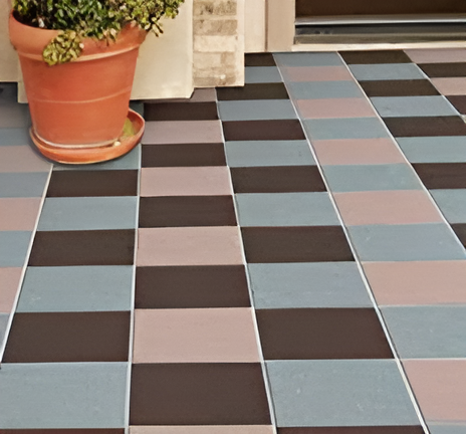 Johnson Endura - Paver Blox Nero Super - Glazed Vitrified Tile, EDC Wall & Floor Tiles, Rustic Look
