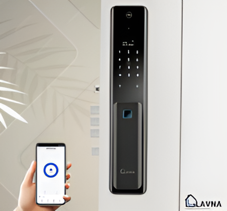 LAVNA Smart Door Lock with Fingerprint | Camera | WiFi | Mobile App | PIN | RFID Card