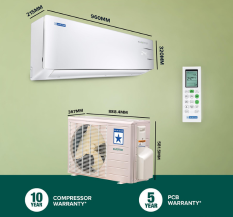Blue Star 1.5 Ton 5 Star Anti-Virus Smart WiFi Inverter Split Air Conditioner AC