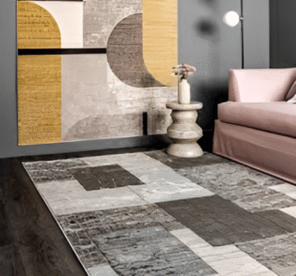 D'Decor Rugs for Living Room/Home/Office | Austin-2165-OJ8-N-80X150Cms, Polypropylene.