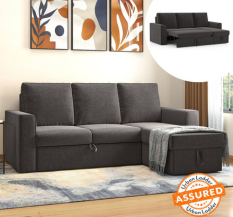 Urban Ladder Apollo Sofa Cum Bed , Chair , Table Compact Three Seater Sofa