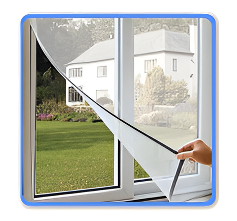 Phifer Mosquito Screens - Velcro Mosquito Net for 100% Protection Against Mosquitoes (White, 4x4 ft)