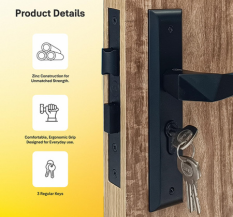 Yale Mortise Door Lock Handle Set Premium Door Locks for Main Door with 3 Key.