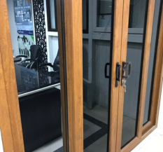 ENCRAFT Wooden Finish Upvc Window