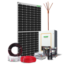WAAREE Solar 5kW TOPcon System Kit -Single Phase |Solution for Residential & Commercial | High-Performance | Easy Installation & Grid Connectivity