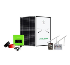Loom Solar Panel 225W-12V 3 Star Rated Module for Inverter Battery (80Ah-150Ah) Charging, Home Solar System