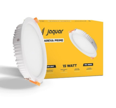 Jaquar 15W Areva Prime Round Downlight with Aluminum housing | 5 Year Warranty | Natural White (4000k) Sleek Backlit Design.