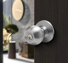 Ozone Ozone Cylindrical Knob Lock | (SSS Finish) (KNOB Lock with Both Side Active KNOBS)
