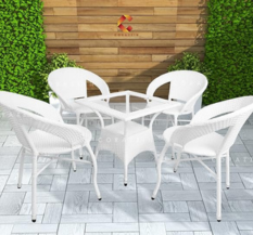 CORAZZIN Rattan&Wicker Garden Patio Seating Chair And Table Set Outdoor Balcony Garden