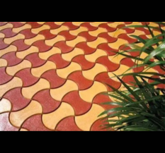 Ultra Tech Red And Yellow Cement Interlocking Pavers Tile.