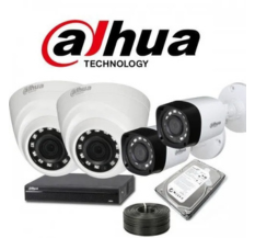 2 Mp Day & Night Vision Dahua HD CCTV Camera 4 Channel Setup