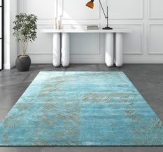 Jaipur Rugs Beige and Brown Abstract Wool and Silk 2X3 Feet Handmade Carpet.
