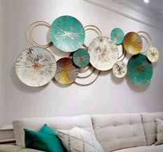 Metal Flower Wall Art Decor Large Indoor Wall Hanging Sculptures, Natural Art Home.