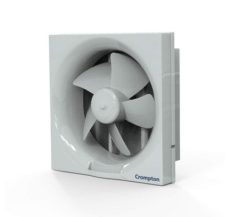 Crompton Brisk Air 250 mm (10 inch) Exhaust Fan for Kitchen, Bathroom and Office (White)
