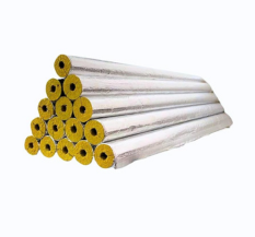 Rock Wool Pipe Insulation 35/40 mm - 5 m 1/2 Box WLG 0.037 Aluminium Laminated Pipe Shell Insulation for Heating Pipes Various Sizes.