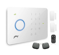 Godrej Security Solutions Eagle-I Pro Wireless Burglar Alarm Kit (White).