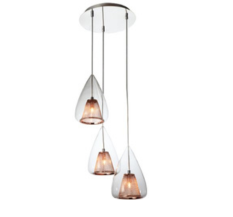 LED Jaquar Rose Gold Glass Pendant Decorative Ceiling Light For Decoration.