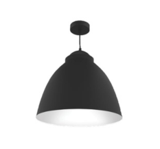 Jaquar Decorative Ceiling Lamp | Aluminium with Sanded Black Finish Pendant | Enhance ambience with Luxury Home Decor.