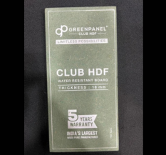 HDF 12 mm Green Panel Mdf Board, For Interior, Surface Finish: Customisable