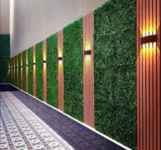Greenscape Plastic Green Artificial Vertical Grass Wall