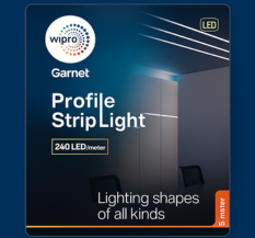 Wipro Plastic Garnet 70W Led Profile Strip for Home Decoration