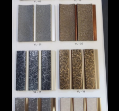 Alstone Planks Louvers Charcoal Panel, 8 x 4, Thickness: 12mm