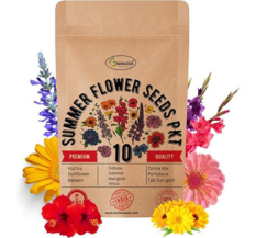 Kraft Seeds Flower Garden Series 12 Varieties in 1 Flower Seeds .