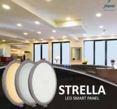 Jaquar Lighting 8-Watt Strella Smart LED Motion Sensor Panel Light (Round, Cool White, Pack of 2)