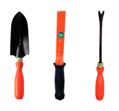 TrustBasket Gardening Hand Tools Set - 3 Pcs (Small Trowel, Krupi and Weeder)