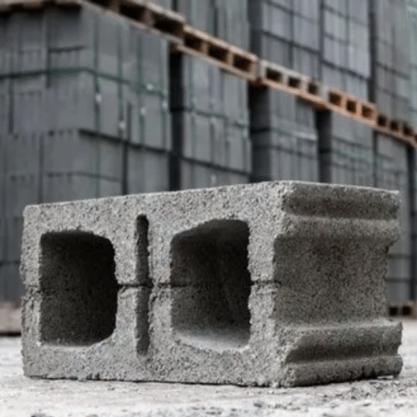 Solid Concrete Block, 9 in x 4 in x 3 in