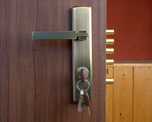 Europa H-647 Antique Brass Finish Hexabolt Reversible Handle Door Lock.