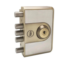 Yale Zinc Alloy Locks Ultra Vertibolt 1 CK (Silver Satin, Standard Size).
