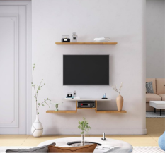 ‎Custom-built or modular offerings TV Unit for Living Room, Bedroom Unit Cabinet Wall Mount with Storage Ideal for TV.