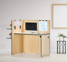 Featherlite Work Hub Engineered Wood Table.