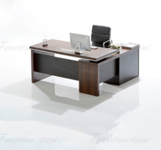 Wooden Featherlite Senate HT531 Cabin Executive Table, For Office.