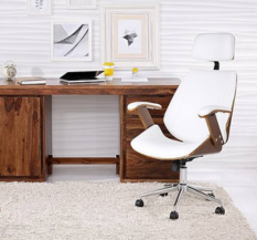 Urban Ladder Ray Executive Study Chair (Colour : White).