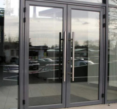 Modi Guard Hinged Aluminium Glass Office Door.