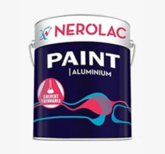 Nerolac Aluminium Paint Dual Container 1ltr Interior & Exterior Wall Paint | Weatherproof & Washable for Homes .