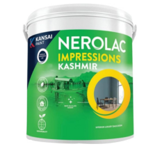 Nerolac Paint Impressions Kashmir White Ikle1 1ltr Interior & Exterior Wall Paint .